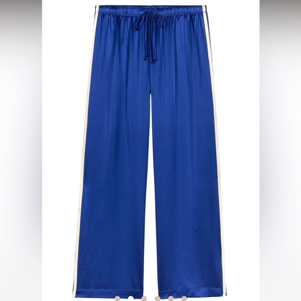 DONNI The Silk Stripe Crop Pant - Picture 2 of 8